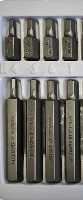 Немски Комплект битове накрайници 40 Броя Hex XZN Torx 1/2" 3/4"
