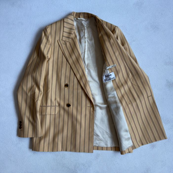 Дамско сако Acne studios striped wool blazer