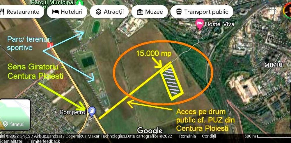 _Teren intrav/comercial/constr_OCAZIE_ Ploiesti. Parc Mun. Vest_1,5 ha