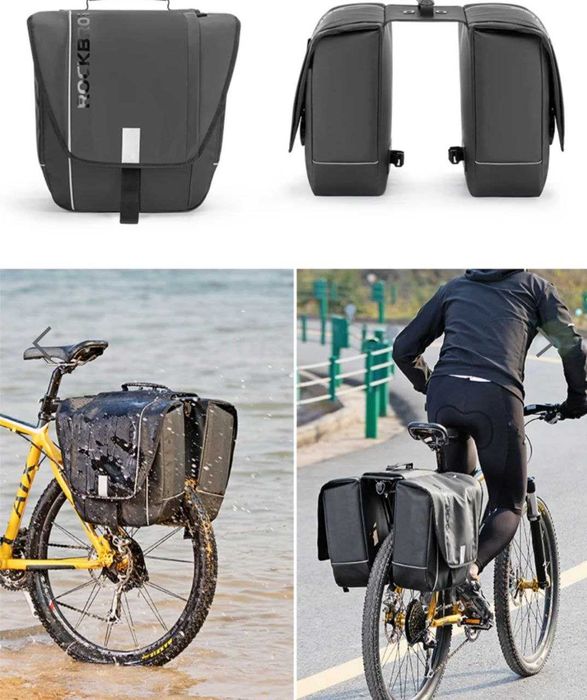 Скидка 20% Супервместительная велосипедная седельная сумка ROCKBROS