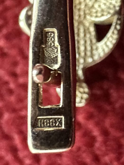 Cercei aur 14K copii cu diamante – bijuterie fină, stare impecabilă