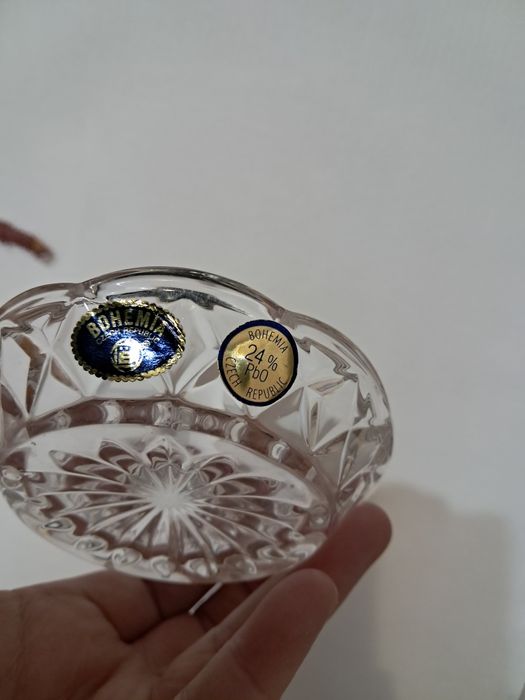 Продам хрустальные подставки для колец Богема