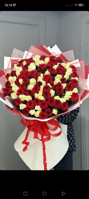 51 роза 17500тг 101 роза 35000 тг