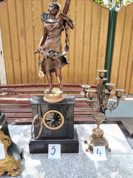 Ceas șemineu cu statuieta