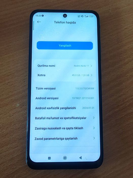 Redmi Not 11 aloro