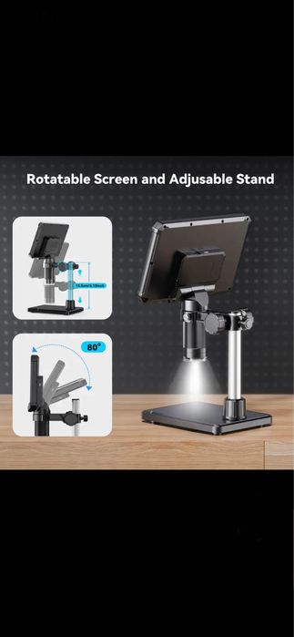 Microscop digital profesional , 7 inch, 16MP, 1080HD, conectare PC