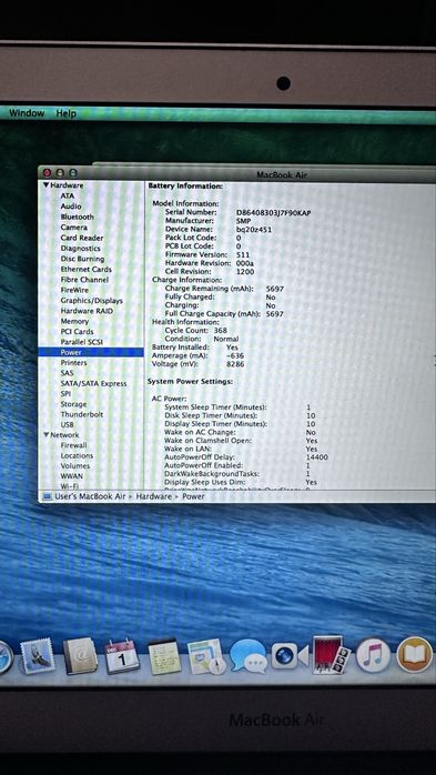 Macbook Air 6.2 Mid 2013 A1466 i5 1.3Ghz 4GB RAM 250gb ssd 1,5gb video