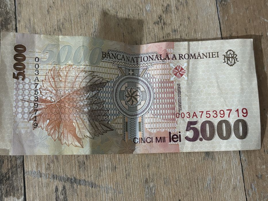 Bancnota 5000 Lei Lucian Blaga