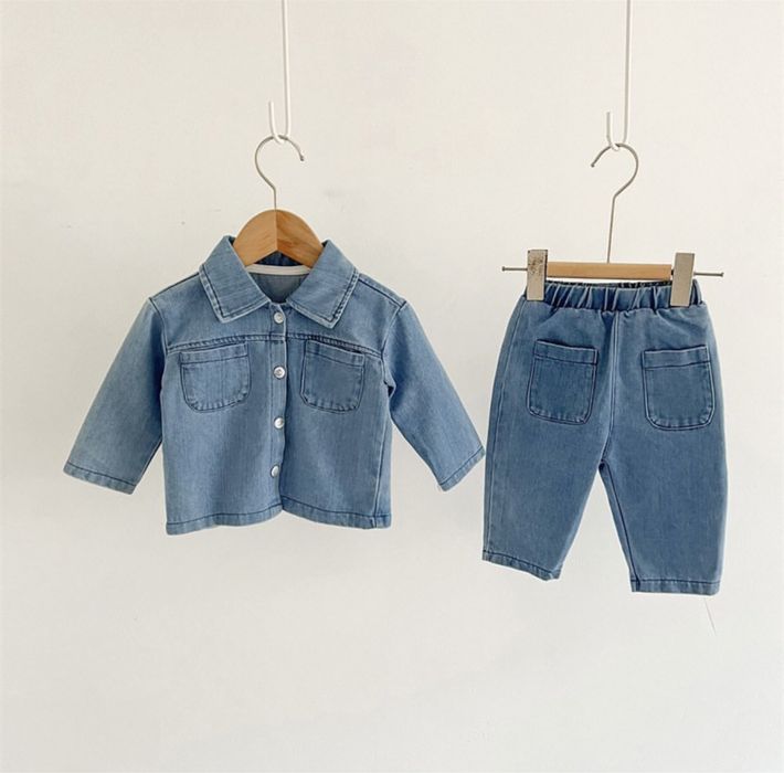 Детский джинсовый костюм