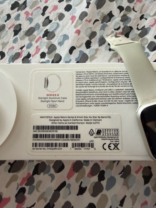 Apple watch 41 mm seria 8 GPS+cellular
