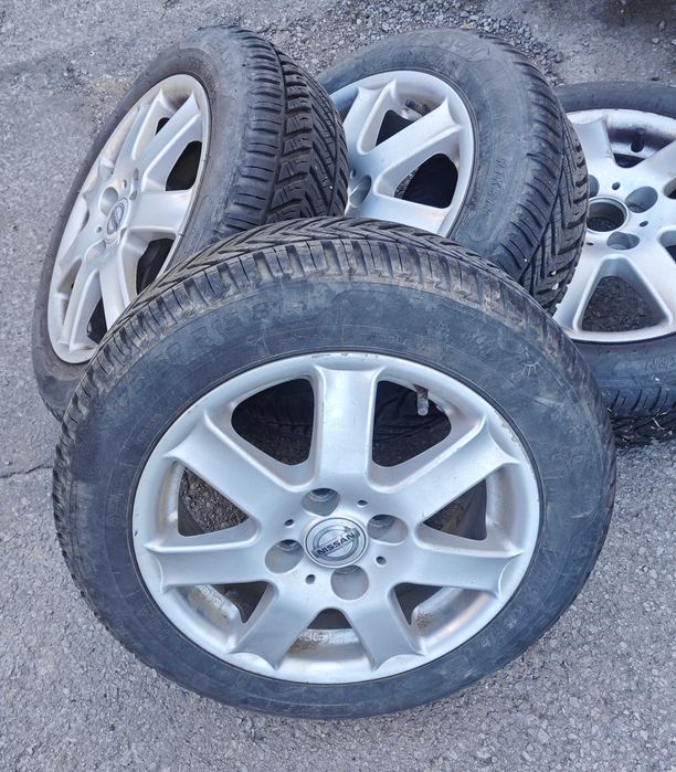 Алуминиеви джанти с гуми всесезонни за нисан микра К11,К12. 175/60/15