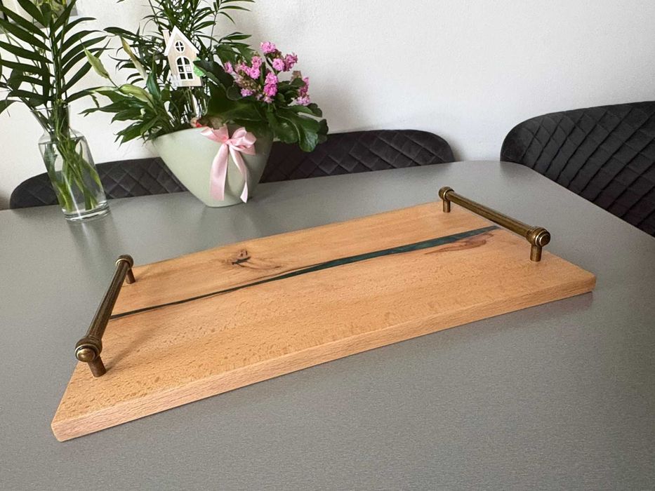 Platou pentru servit din lemn de fag