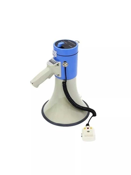 Громкоговоритель рупор с выносным микрофоном (мощность 50 Вт)