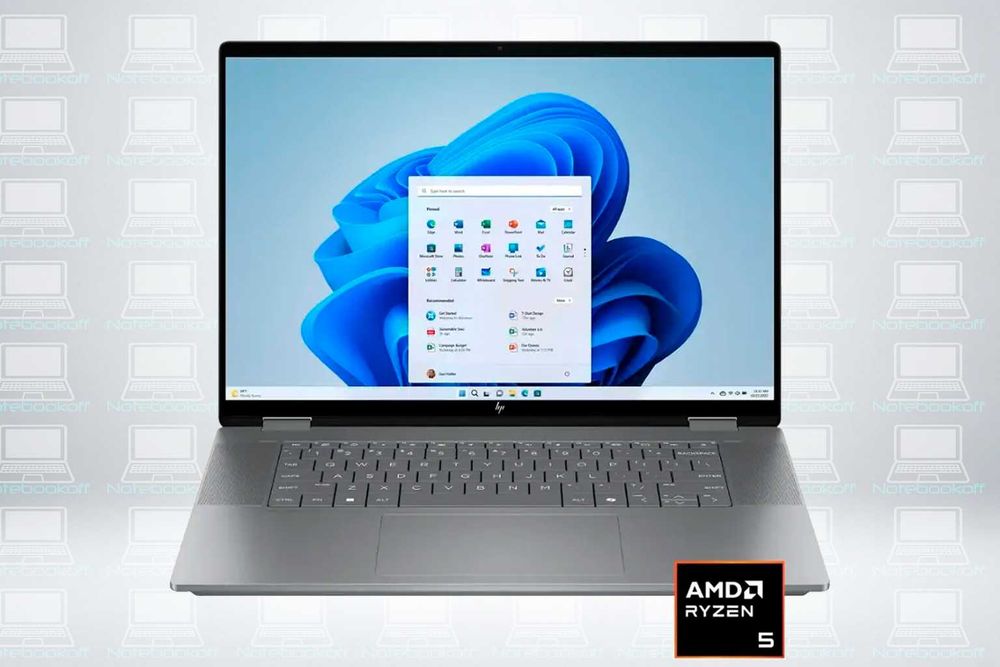 HP OmniBook X Flip 16/Ryzen 5 /8GB /512GB SSD /Сенсорный /Гарантия год