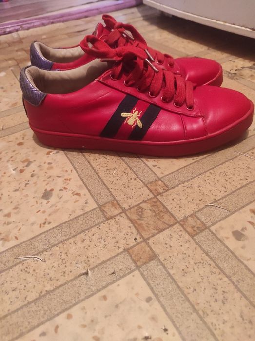 Кеды Gucci Ace original (красные)