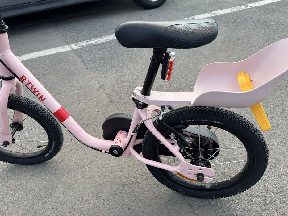 Bicicleta 14”, copii 90-110 cm, roz