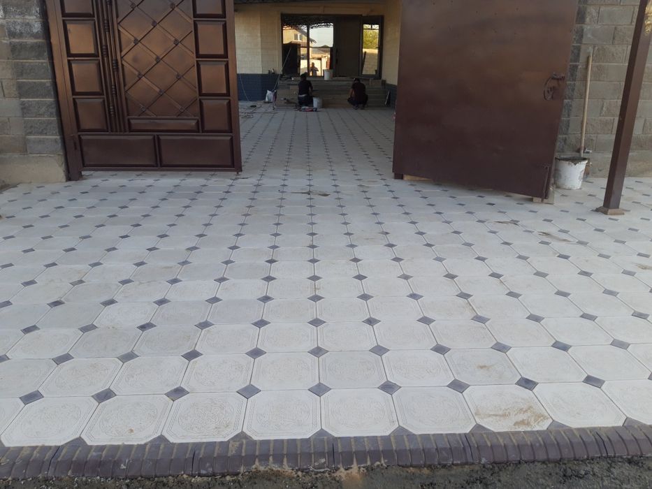 Укладка брусчатка