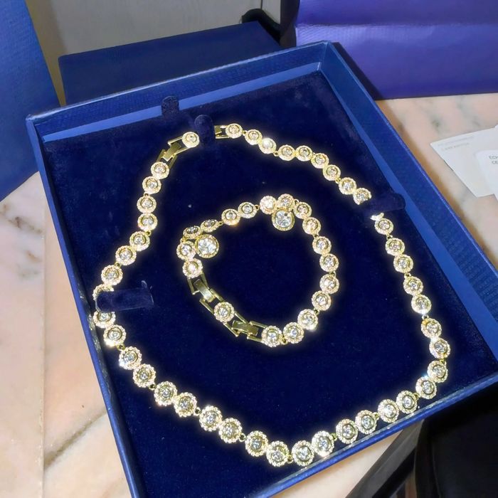 Set Angelic Swarovski Gold//Premium