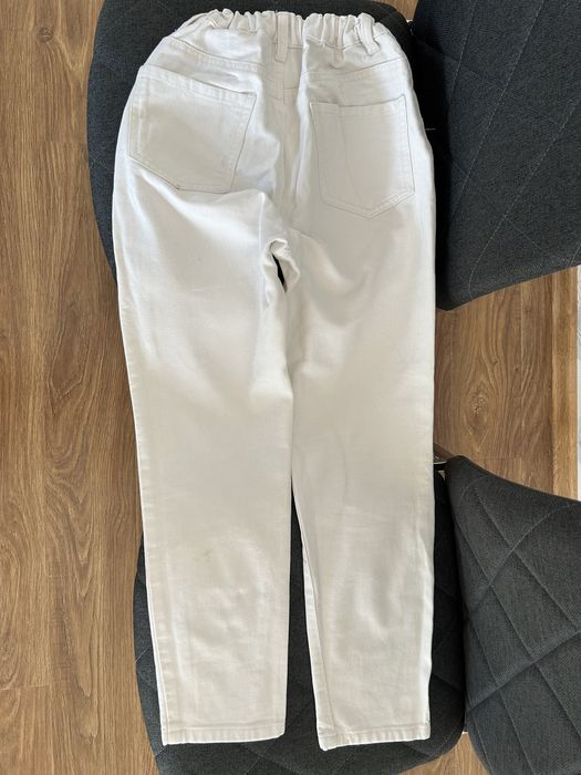 Blugi albi pentru copii