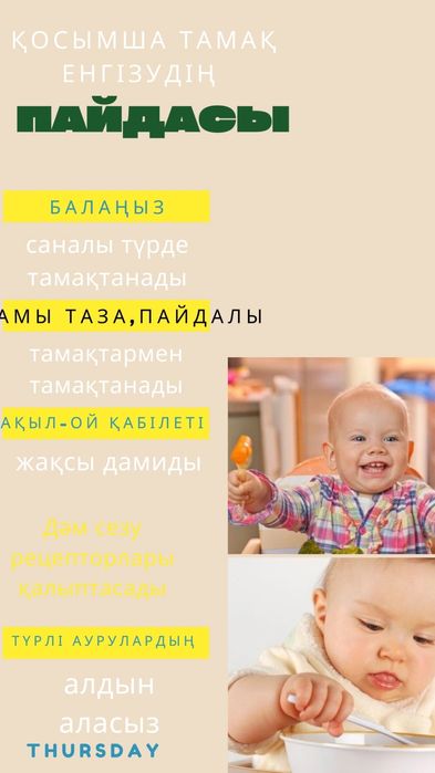 6-12 айлық сәбилерге арналған прикорм менюі