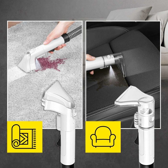 Перяща Преносима Прахосмукачка за Килими Дивани Легла Тапицерия N8WERK