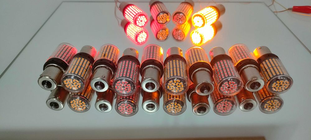 Bec LED semnalizare 21W LED becuri semnalizare galben portocaliu/ rosu