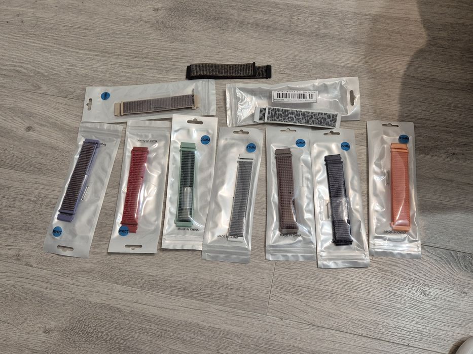 Set 10  curele textile ceas 22mm pentru smart xiaomi samsung huawei ga