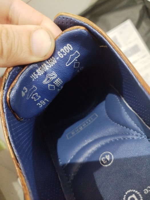 Официални кожени мъжки обувки естествена кожа