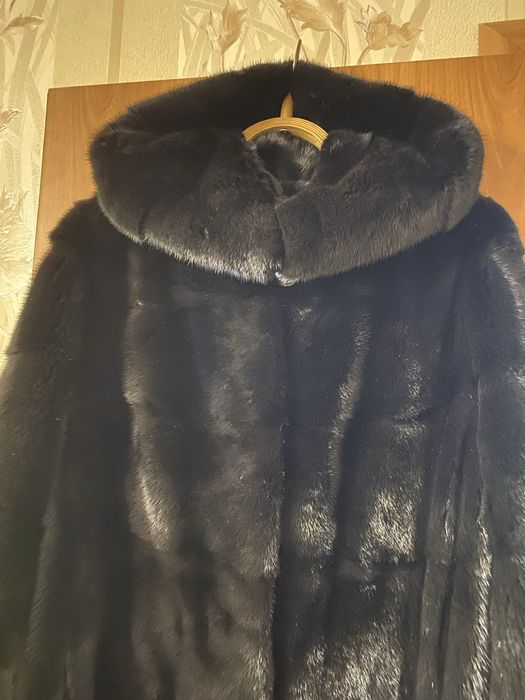 Шуба норковая, блэк-лама