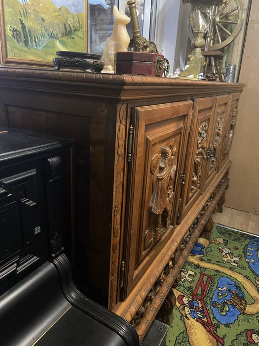 Шикарный гостиный гарнитур, дерево, дуб, резьба