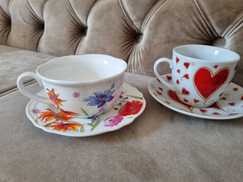 2бр. красиви и нови чаши за кафе или чай на фирмата Мигра