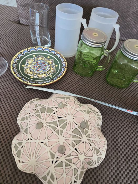 Лот от чаши , фруктиера и стойка за вино