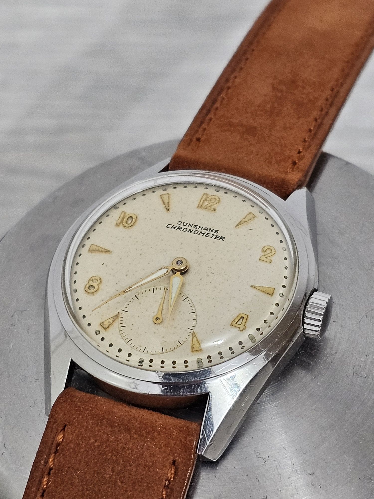 Ceas Junghans Chronometer Doctor s Watch Mecanic 1950 Vintage Rar