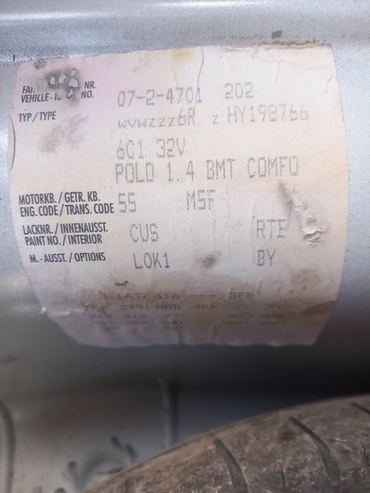 Vw polo 1.4TDI CUS 75кс на части