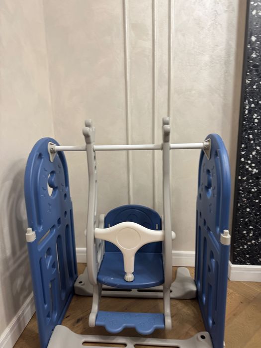 Leagan copii albastru reglabil pe varste