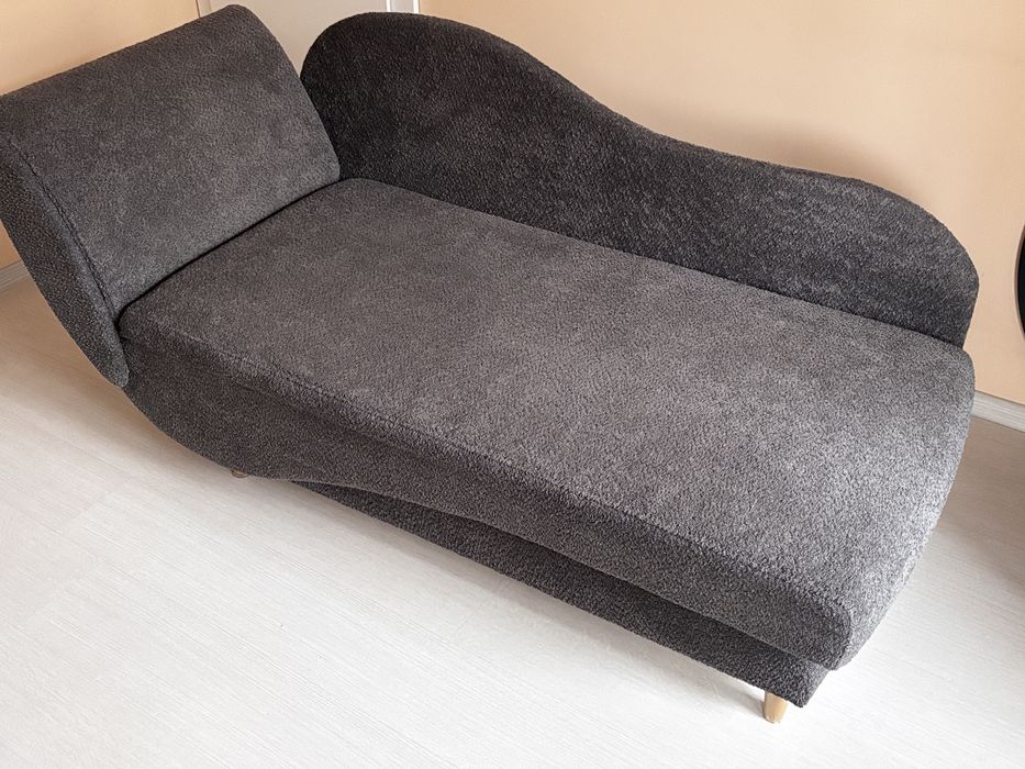 Канапе с ракла , сив , ляв