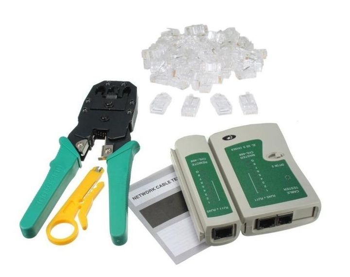 Установка сетевой разетки обжим прозвонка