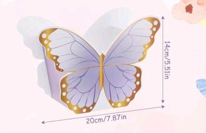 Cutii fluture pentru aranjamente florale