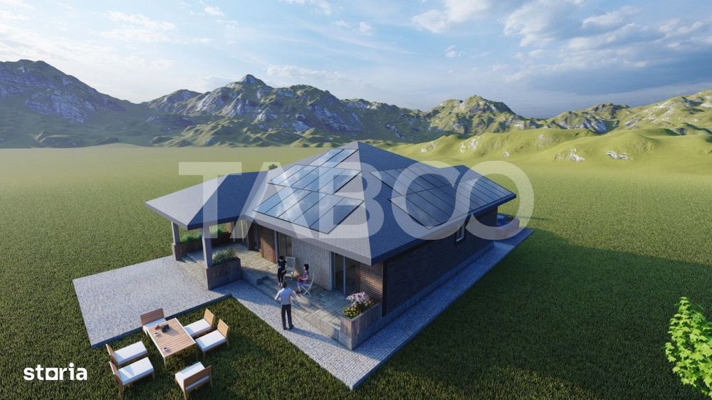 Casa de vanzare cu 3 camere   Sura Mica Sibiu 500 mp teren
