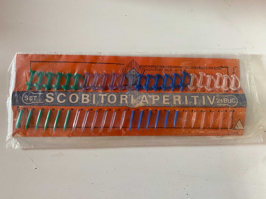Scobitori Aperitiv 24 buc - Set de colectie comunism anii 80 90
