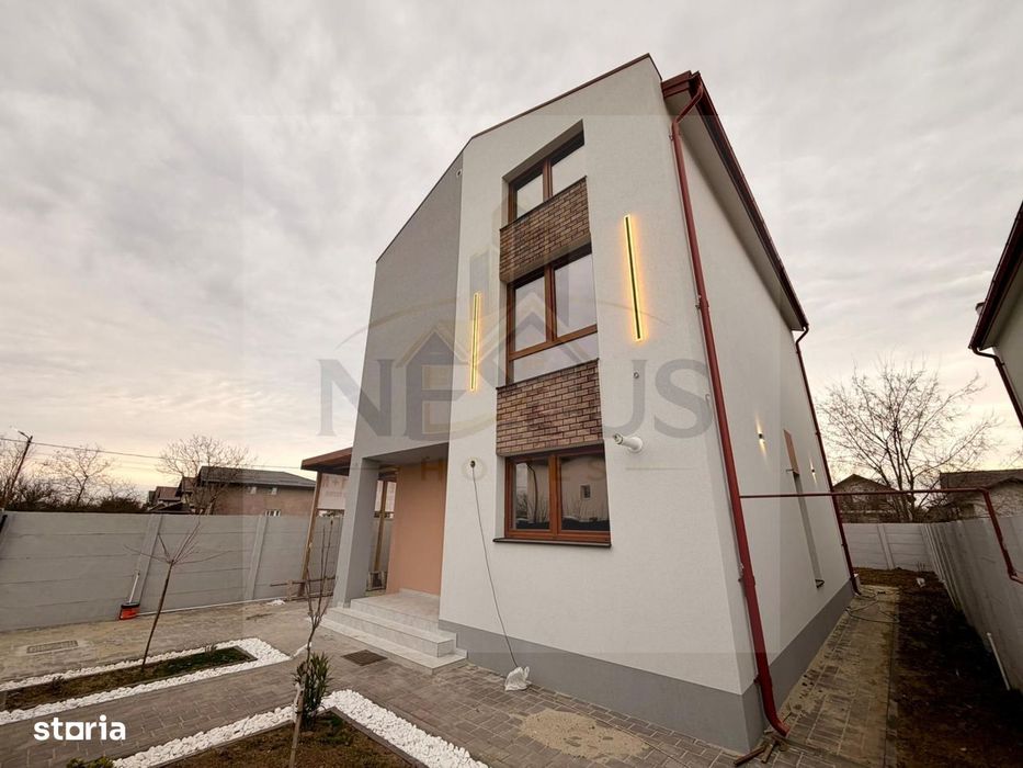 Vilă modernă P+1+M, 202.5 mp, 5 camere + mansardă | Ideala investitie
