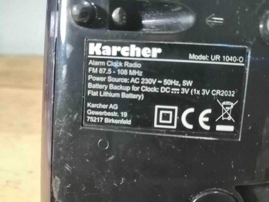 radio cu ceas si termometru digital KARCHER