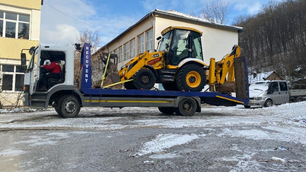 Transport utilaje, autoutilitare, taf, tractor, budoexcavator etc