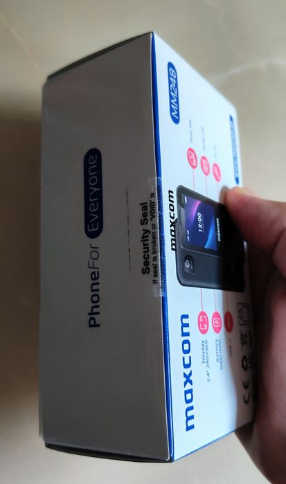 Telefon cu butoane MAXCOM MM248 4G Black Dual Sim sigilat!