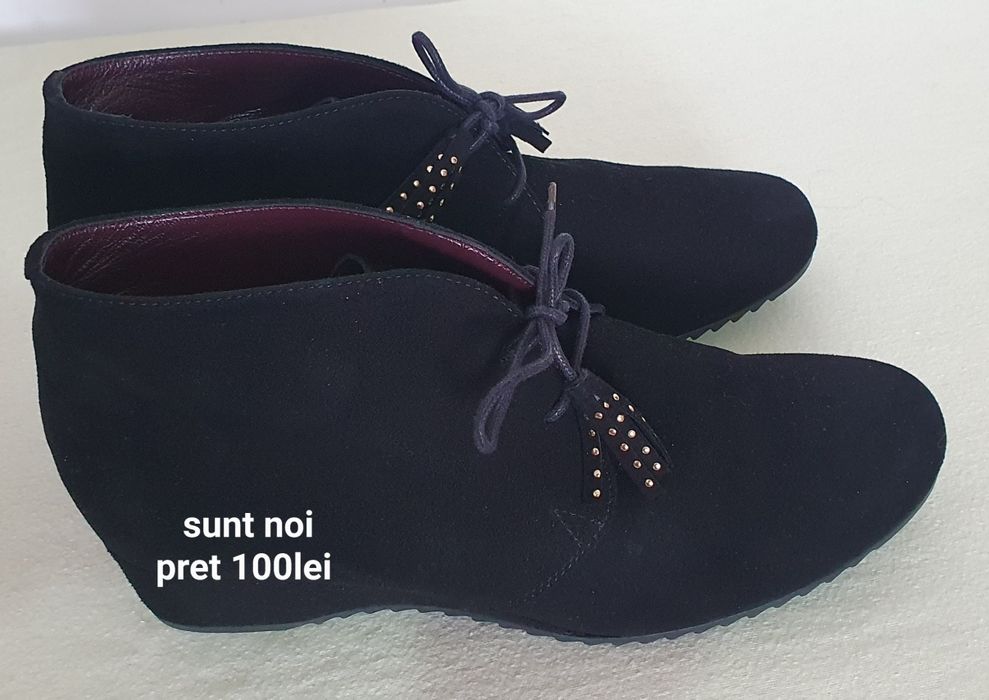 Vând  ghete damă  piele întoarsă.