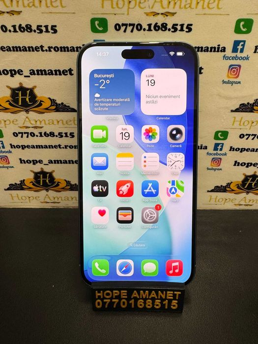 Hope Amanet P3 Iphone 16 PLUS / 128 GB / 100% baterie