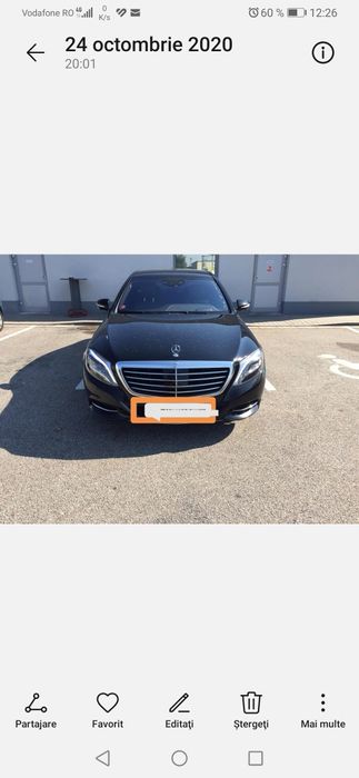 Bara spate Mercedes S class W222