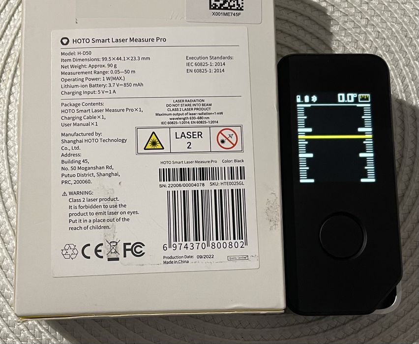 Telemetru / Ruleta laser HOTO H - D50