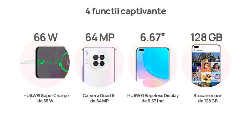 Huawei Nova 8i 128GB, 6GB ram, display 6.67 inch 4G Dual Sim Nou Sigilat