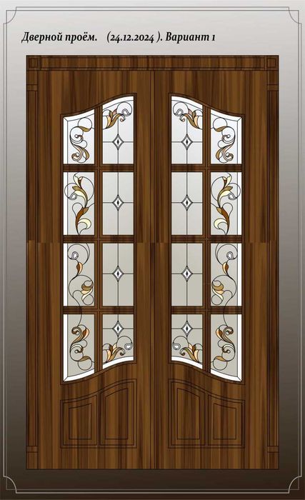 Eshik uchun oyna yasab beramiz